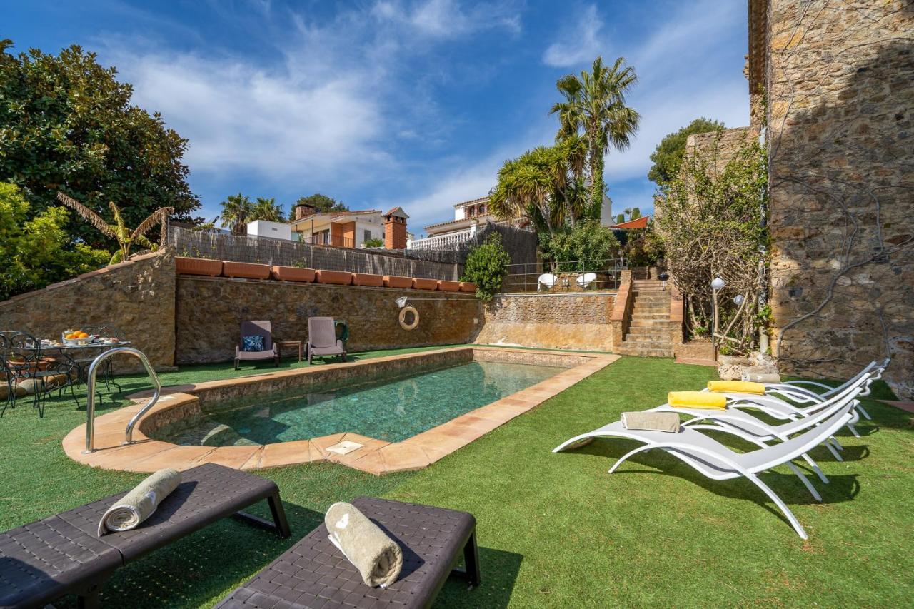 Villa Castillo Can Xirau, Propiedad Exclusiva Con Piscina & Aircon Santa Susanna Exterior foto